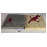 2 NEWTON-CONOVER CARDINAL YEARBOOKS 1950s