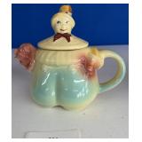 Vintage Quaker Oats Figural Pottery Teapot / USA