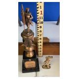 Cast Iron bottle opener & Trophy / Read