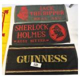 3 branded, pub, bar towels / bar runners / Ships