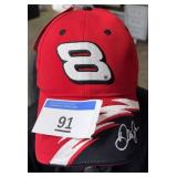 DALE EARNHARDT CAP #8 NASCAR BRIGHT RED NEW