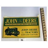 MODERN JOHN DEERE ADVERTISING SIGN / SHIPS