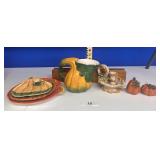 Mix Fall-themed ceramic décor / NO SHIPPING