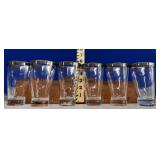 6 MATCHING BARWARE TUMBLERS / NO SHIP