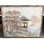 51" X 41" Signed Reynolds Asian Landscape Painting