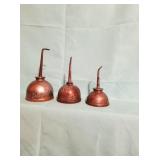 3 Vintage Oil Cans