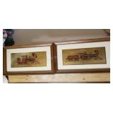 4 Framed Train Pics