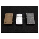 3 Zippo Lighters
