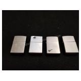 4 Zippo Lighters