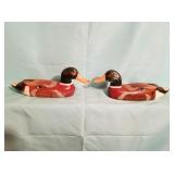 2 Wooden Ducks