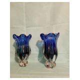 Pair of Blue Vases