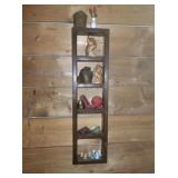 Small Wooden Shelf w/Contents