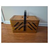 Wood Sewing Box
