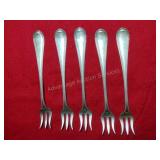 5 cocktail forks