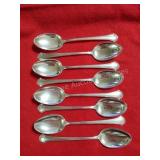 8 Chippendale Sterling Spoons