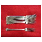 8 Chippendale Dinner Forks