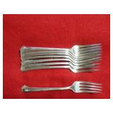 8 Chippendale Sterling Salad Forks