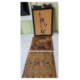 NY Cork Board & 2 metal tin tiles