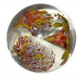 Tree Of Life Style Art Glass Paperweight