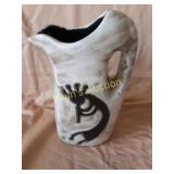 Handmade Pitcher 32oz Mara Kokopelli