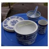Blue And White Porcelain Bowls Myott lot of 11