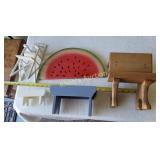 Wooden Lifeguard, Desk, Bench 5 pcs
