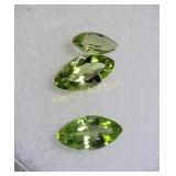 estate gemstone lot of 3 Peridot 1.35 ctw!