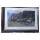 Engraving E Gilbert Hester 19th C framed