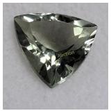 estate gemstone VVS green prasioite trillion cut