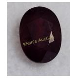 estate gemstone 1.6 carat oval deep red ruby