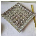 Cast Weave Tray Large aluminum Modern