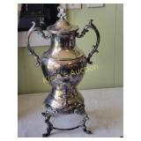 antique silver plated electrical samovar w/cord
