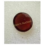 estate gemstone 3.5 carat round cut garnet solitar
