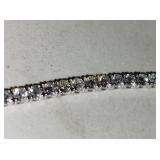 14 K White Gold Diamond Bracelet W/Appraisal $43,0