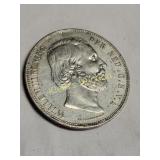 1868 king willem III netherlands 2 1/2 gulden ,945
