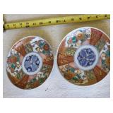 Japanese Imari Plates 6 1/2" Signed lot of 2
