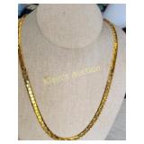 estate costume fancy link mens/ladies necklace 24"