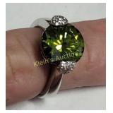 costume jewelry estate ring sz 5 appx 4 carats ale