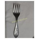 vtg childs silver fork 3 3/4"