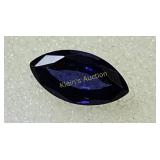 Gemstone 3/4 Carat Appx Marquis Cut Blue Sapphire?