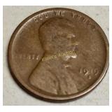1919 S Lincoln Cent Wheat Back Error Reverse Die