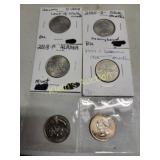 Lot Of 6 statehood quarters