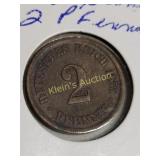 1875 Germany 2 Pfenning Au! F Mark