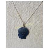 all sterling necklace & profile charm 20" beauty