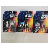 star wars figures lot of 3 figures new in pkg