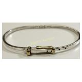 sterling w/gold wash belt bracelet taxco