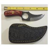 hand made skinning hunting knife w/sheath