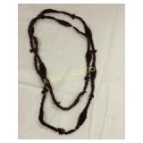 rare 54" apple seed hawaiian lei necklace