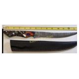 Damascus steel fishing hunting knife chef knife