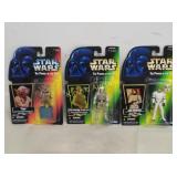 vtg star war figurines lot of 3 in orig pkgs